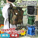 【送料無料】保冷バッグ 大容量 リュック エコバッグ 保温 折りたたみ リュックチェア 座れるリュック 椅子になる 椅子付き リュックサック