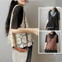 【送料無料】ベスト 花柄 ベスト 春 ノースリーブ プルオーバー 夏 透かし ゆったり 綿麻混ベスト 大きいサイズ 春新作 夏新作 おしゃれ