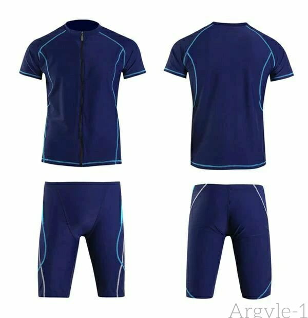 【送料無料】メンズ 上下セット セットアップ パパ 半袖 ラッシュガード ハーフパンツ ブラック スポーツ水着 ジム スポーツジム プール