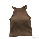 【送料無料】カップ付き タンクトップ レディース トップス ブラカップ リブ ホルターネック ブラトップ キャミソール ノースリーブ カジュアル リブ生地 ホル...