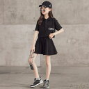 【送料無料】セットアップ キッズ ジャージ 上下セット 子供服 半袖 スウェットパーカ ショートパンツ 女の子 ゆったり プルオーバー フード 春夏 スポーツウ...