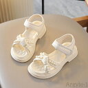 【送料無料】女の子シューズ 子供サンダル ファーストシューズ マジックテープ パール 柔らかい 女の子 靴 キッズサンダル キッズシューズ プリンセス 脱ぎ履き...