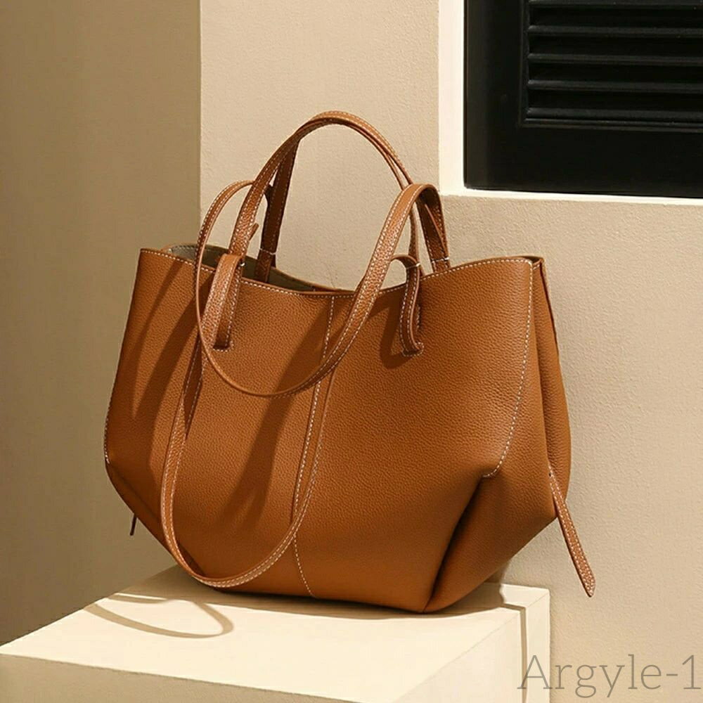 【送料無料】ハンドバッグ 【頭層牛革】 レディース ビジネストート 2way 肩掛け 手提げ かわいい バッグ 旅行バッグ 収納 大容量 コンパクト スリム 薄型 軽量