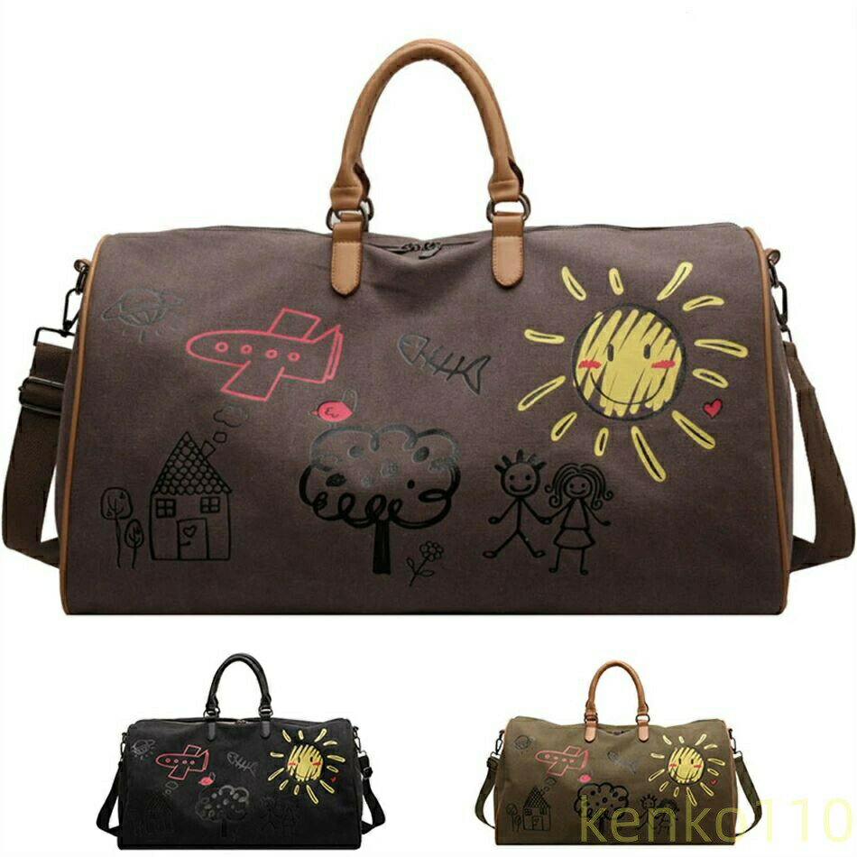 樂天商城 - 【送料無料】旅行バッグ 修学旅行 出張 キャンバス 大容量 機内持ち込みバッグ バッグ 二泊三日 メンズ レディース 旅行バッグ 旅行バッグ 修学旅行 出張 キャンバス 大容量 機内