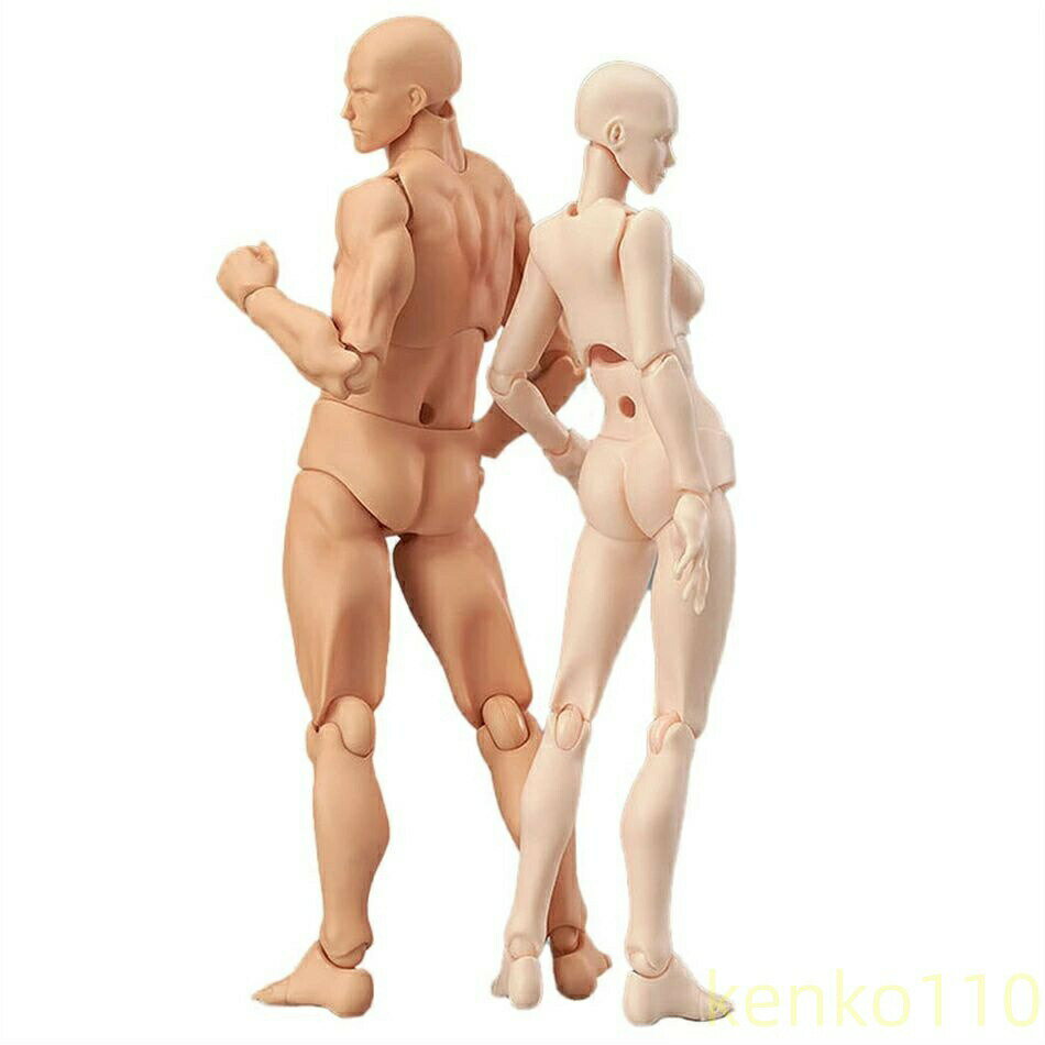 【ポイント最大8倍】【送料無料】(男女セット)デッサン人形 全身 デッサン ドール 人形 ハンド マネキ..