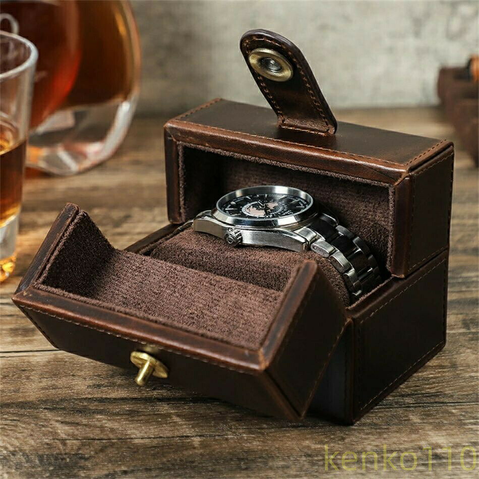 【ポイント最大8倍】【送料無料】腕時計ケース 本革 牛革 時計ケース 1本用 長方形...