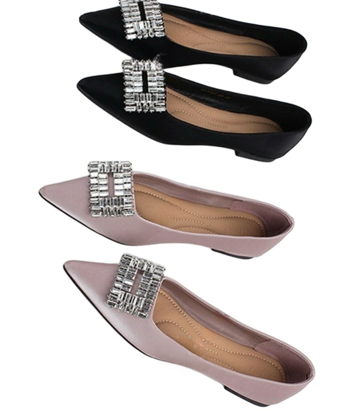 最大1300円off●交換無料 ポインテッドトゥ ミュール フラワー レディース 美脚 痛くない 歩きやすい 細ヒール ローヒール ブラック 黒 ベージュ グレージュ 大きいサイズ オフィス 通勤 30代 40代 50代 お出かけ 韓国のサムネイル