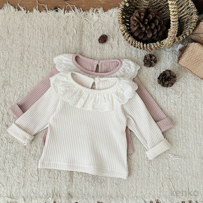 【送料無料】キッズ ベビー 女の子 カットソー ベビー服 長袖 Tシャツ ブラウス ト...
