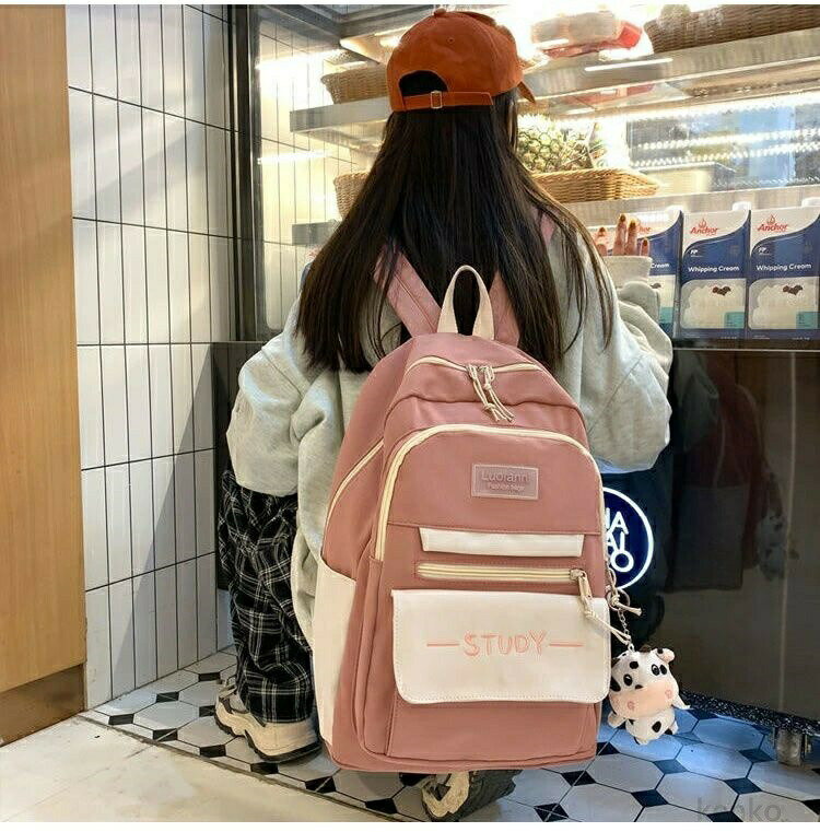 【送料無料】リュック 女の子 子供 学生 中学生 通学 高校生 リュックサック 大容量 A4対応 ナイロン 撥水 多機能 キッズバック 遠足通塾 通学 入学準備 大学生 多収納 軽量