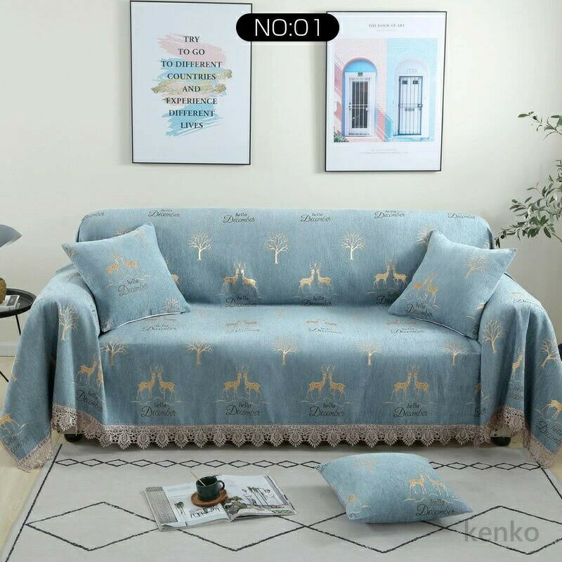 【送料無料】ソファーカバー マルチカバー ソファカバー 2人掛け 3人掛け 180x240cm 180x280cm 北欧 おしゃれ 肘付き 肘なし ソファーベッド かけるだけ ソファー 洗濯可能 洗える [2]