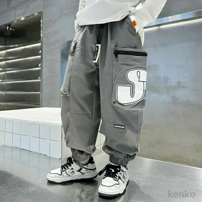 【送料無料】男の子 カジュアルパンツ ジュニア 女の子 ズボン カーゴパンツ 子ども 子供服 キッズ パンツ スポーツパンツ 小学生 通学 通園 ボトムス