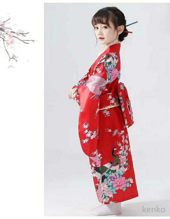 【送料無料】浴衣 子供 キッズ 女の子 浴衣ドレスセット 2点セット(浴衣ドレス＋帯) 浴衣セット 子供浴衣 ふわふわ ゆかた こども用 子ども こども ゆかた