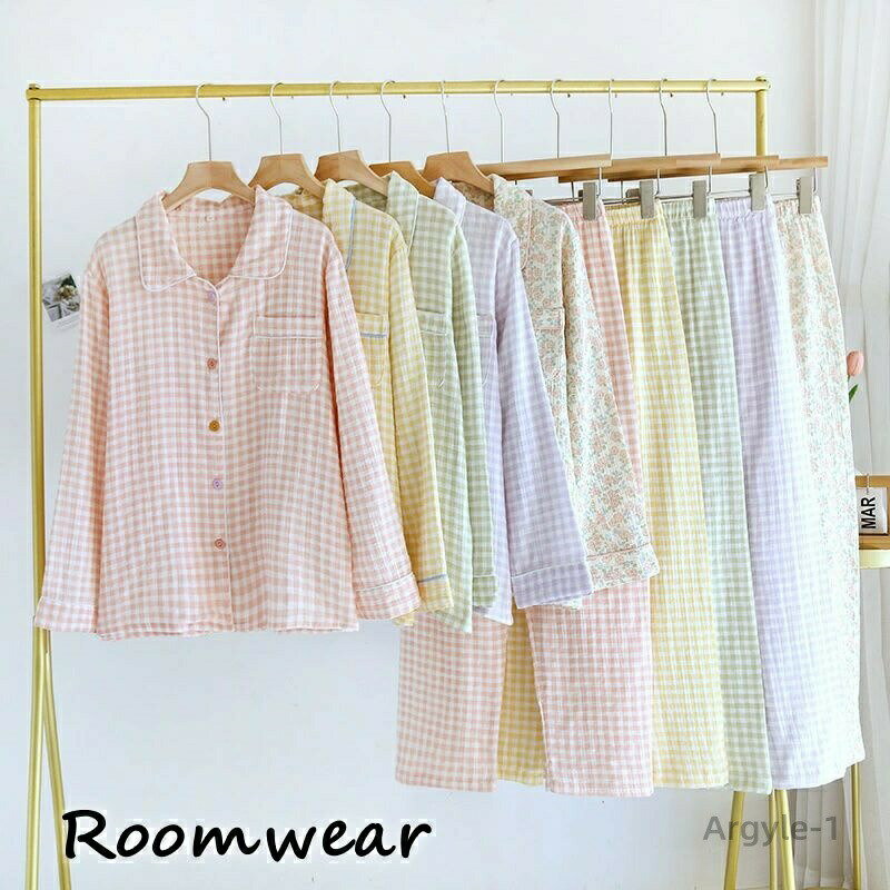 【送料無料】レディース 2点セット 長袖 長ズボン 上下セット ルームウェア パジャマセット 春 夏 秋 かわいい 部屋着 トップス ボトムス