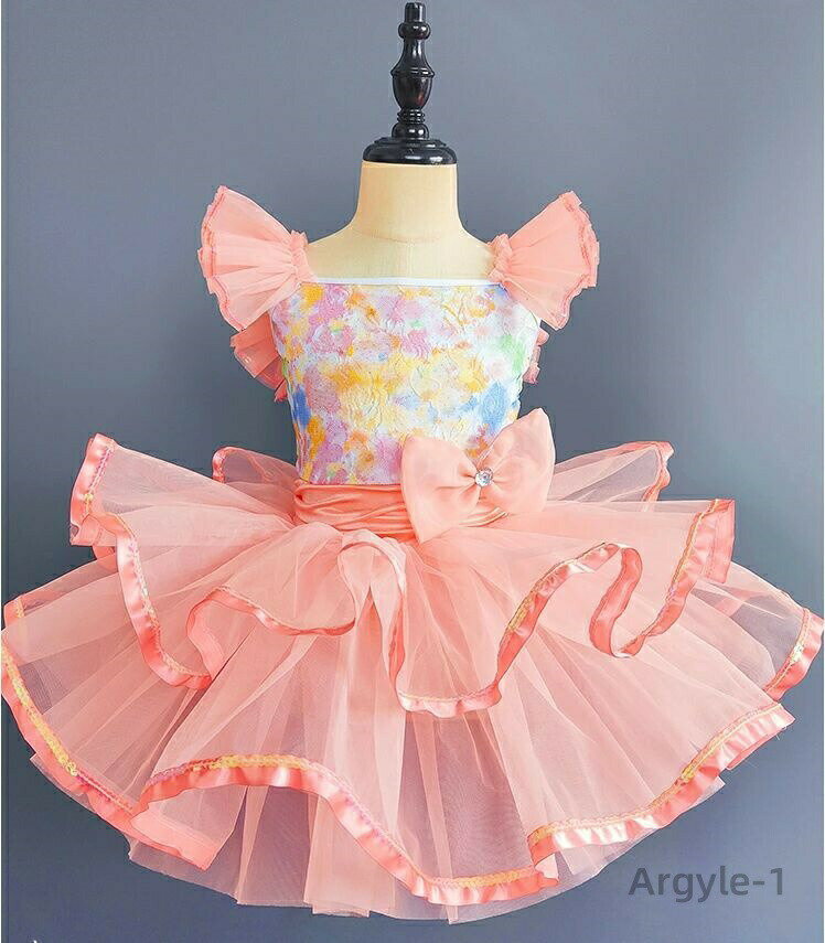 【送料無料】ワンピース 子供用 ダンス衣装 舞台衣装 新体操 スパンコール レオタード チュチュスカート キッズ ジュニア バレエ用品 子ども