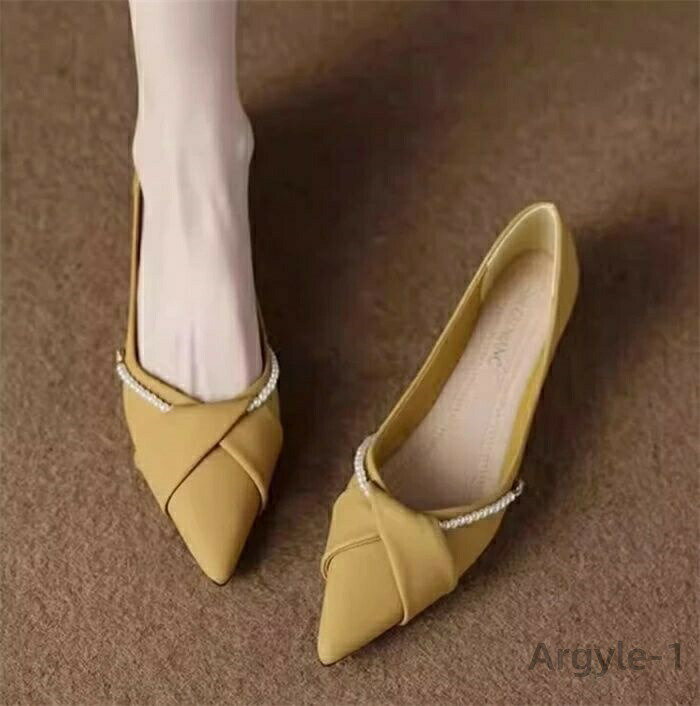 【送料無料】レディース 痛くない ローヒール ぺたんこ 走れる パンプス 歩きやすい フラットシューズ ..