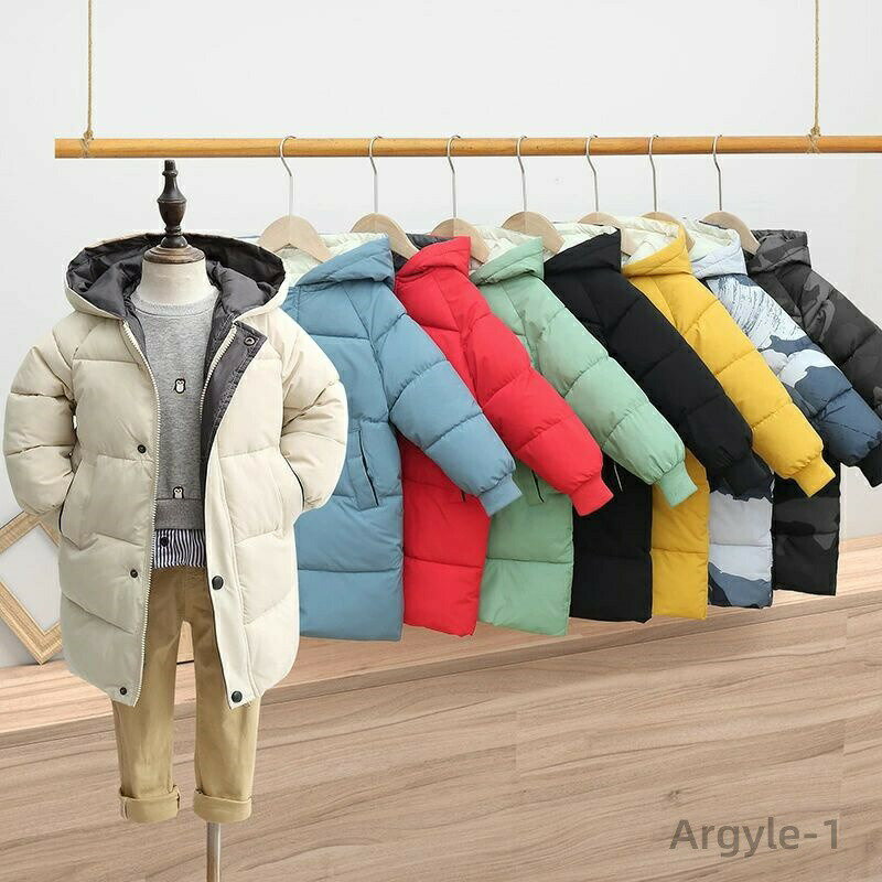 Down - 【送料無料】中綿ダウンコート キッズ ジャケット 女の子 男の子 フード付き 秋冬 トップス 子供服 ジャンパー ロングコート 冬服 アウター