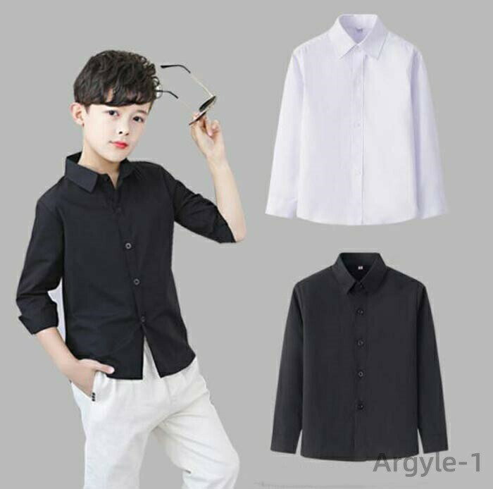 女士衬衫, 衬衫 - 【送料無料】男の子 フォーマル シャツ 子供シャツ韓国 子供服 長袖 フォーマル 子供服 ワイシャツ 男の子シャツ キッズ