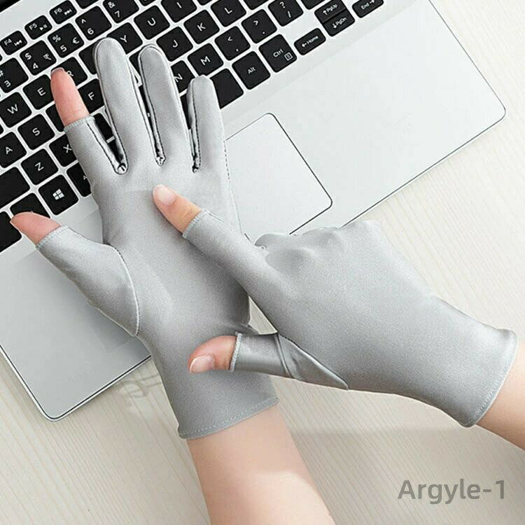 【送料無料】UVカット UV手袋 メンズ レディース 接触冷感 ショート 涼しい グローブ 夏用 紫外線対策 日焼け止め 男女兼用 2つ指切り