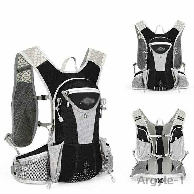 【送料無料】登山リュック トレイルランニング 12L リュック ランニングバッグ 自転車バッグ サイクリングバッグ 2L水袋付き 男女兼用 軽量