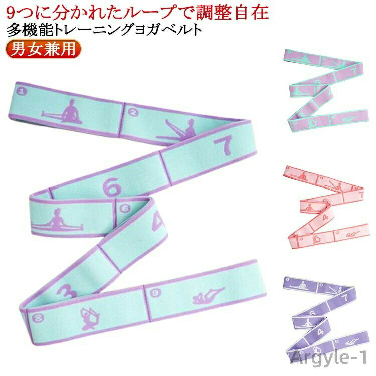 【送料無料】ヨガバンド ヨガ エクササイズバンド 美尻 ストレッチ 柔軟 筋トレ 背筋 方 腕 レジスタンスバンド トレーニングチューブ