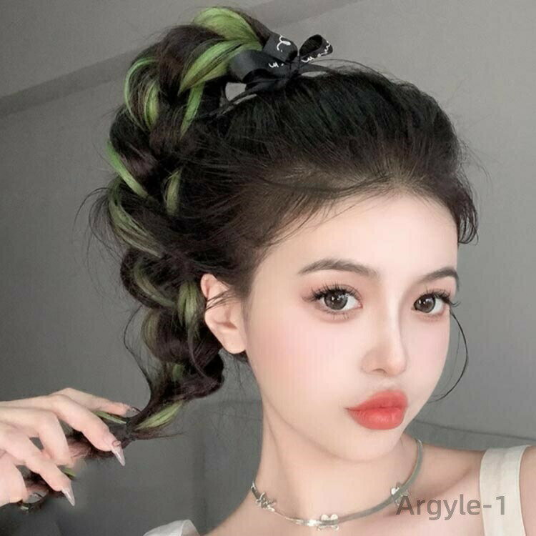 【送料無料】2本セット ヘアーエクステンション ウィッグ ゴム付き エクステ ヘアゴム かんたん装着 ポニーテール ツインテール 2本セット 3