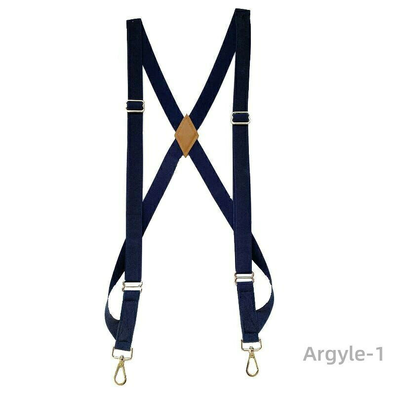 えーあいの【送料無料】メンズ ホルスター型 サスペンダー X型 ファッション小物 吊りバンド 作業用 ビジネス 紳士用 フォーマル ストレッチ性 通勤｜アングル2