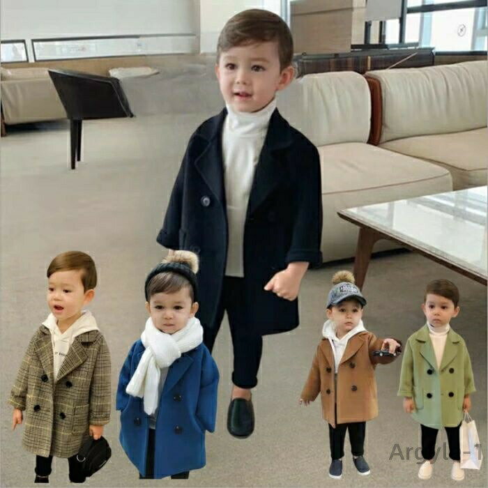 Rakuten - 【送料無料】キッズ アウター 男の子 おじゃれ 秋 冬 キッズ ダッフルコート きれいめ 韓国子供服 無地 保育園 幼稚園 卒園式 入園式 入学式