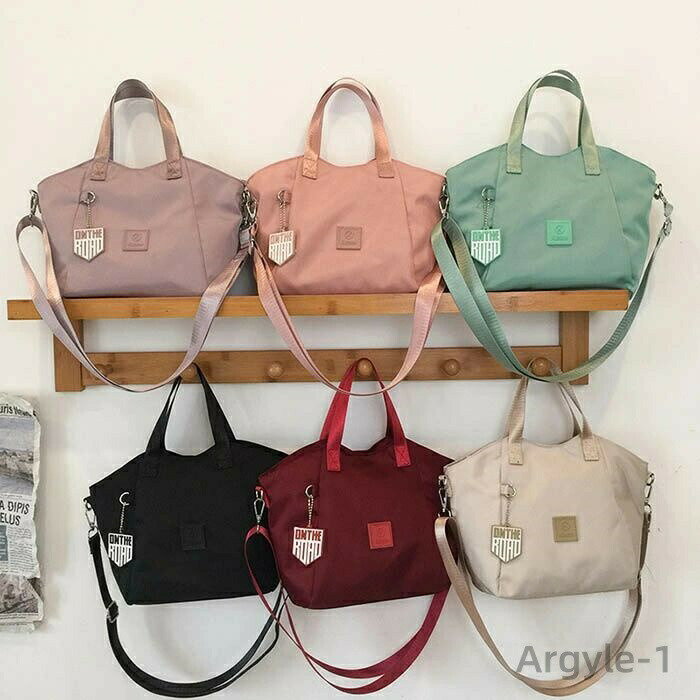 Handbag - 【送料無料】ハンドバッグ 2way ショルダーバッグ レディースバッグ カバン ナイロン 軽量 2WAYバッグ 手提げ 斜めがけ 小さめ 軽い 鞄