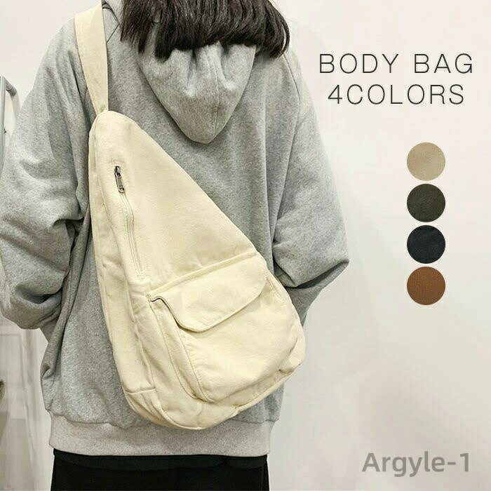 【送料無料】ボディバッグ レディース メンズ 大容量 きれいめ ショルダーバッグ 斜め掛け 軽量 キャンバス スポーティー 太ベルト ドロップ型カ