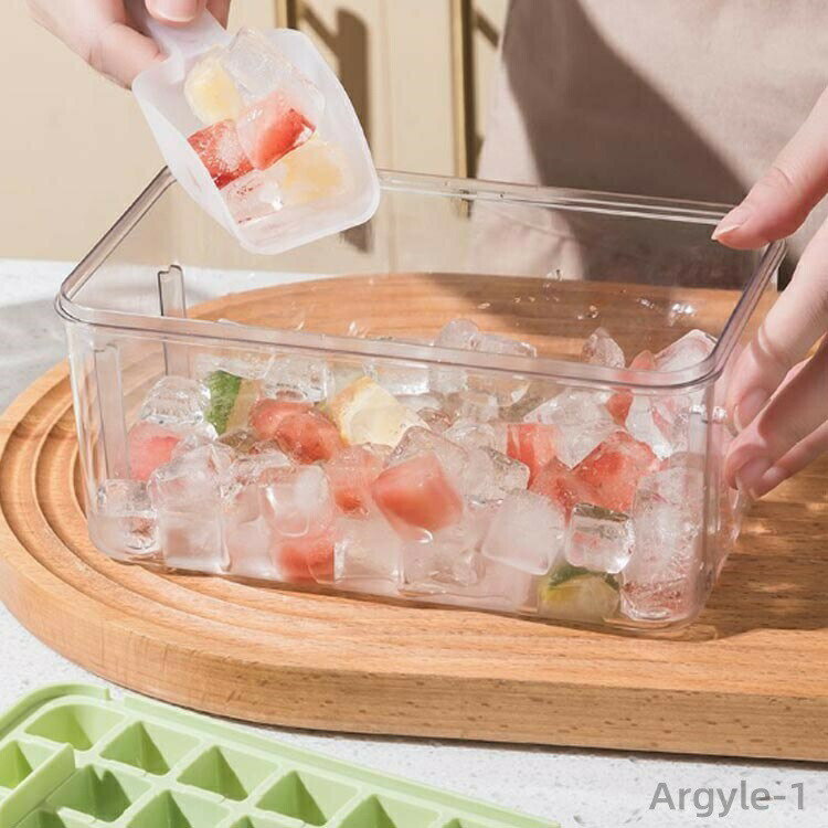 【送料無料】アイストレー 夏休み 小分け 漏れ防止 四角氷 透明 蓋付き シリコン 取り出しやすい 大容量 家庭用 56個取り 2段 製氷機 製氷器