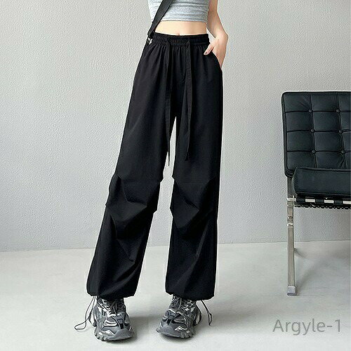 【送料無料】定番韓国 ストレートパンツ カーゴパンツ