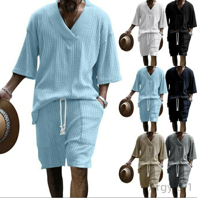 【送料無料】スポーツウェア トレーニング セーター tシャツ 大きいサイズ ジャージ上下セット ショートパンツ 半袖トップス メンズ