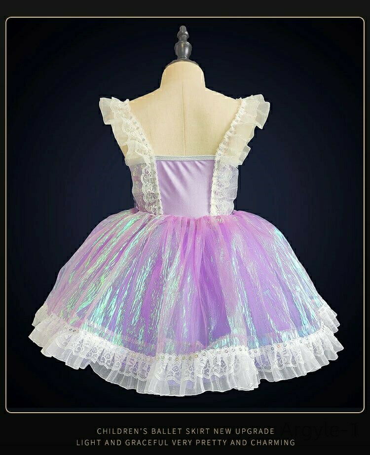 【送料無料】ジュニア キッズ スパンコール 新体操 舞台衣装 ダンス衣装 レオタード 子供用 チュチュスカート