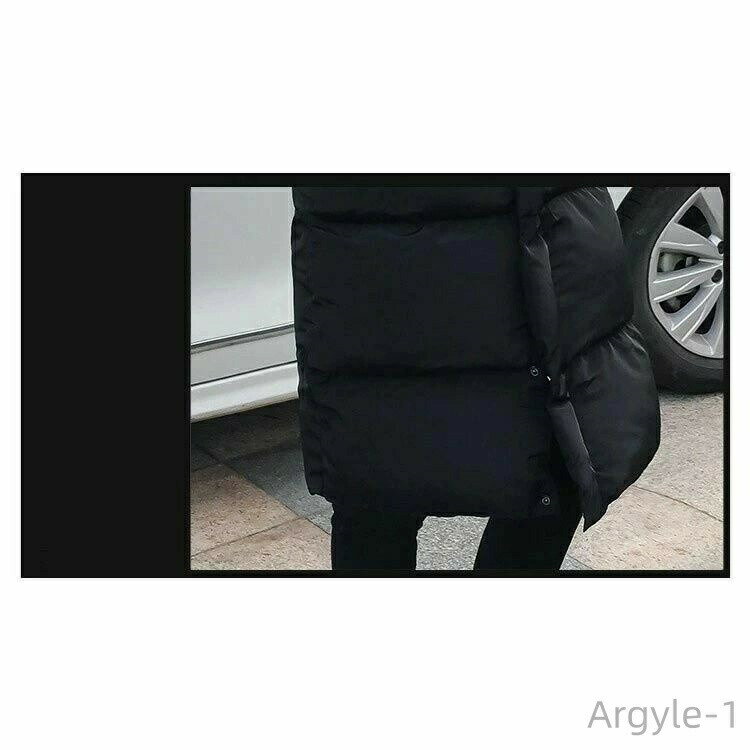 【送料無料】2018新作販売 暖かい 厚手 冬物 防寒 防風 冬 無地 ロング丈 中綿 メンズ