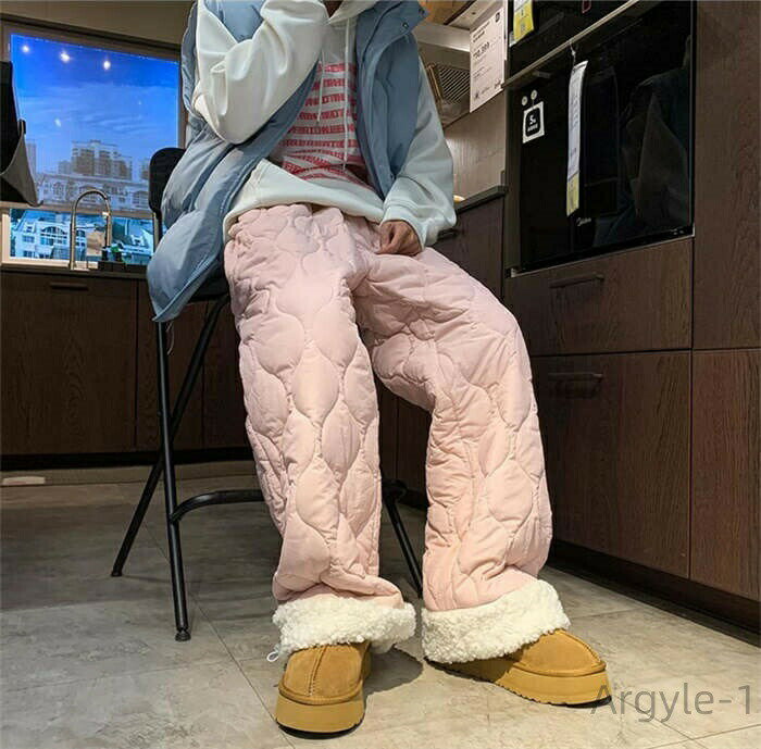 樂天商城 - 【送料無料】ロングパンツ ワイドパンツ キルティング 中綿 レディース メンズ 極暖 パンツ あったか 裏起毛