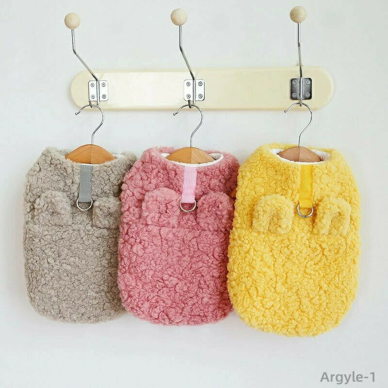 【送料無料】犬服 秋冬新作 ドッグウェア 犬 ベスト 服 フリース ボア 前ボタン 小型犬 暖かい ふわふ..