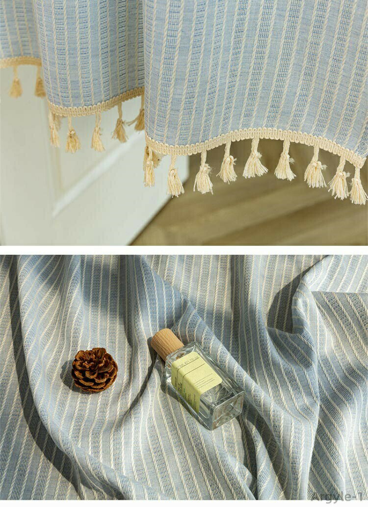 【送料無料】のれん 間仕切り 暖簾 綿 フリンジ付き おしゃれ ストライプ柄 間仕切りカーテン 2枚入り 無地 のれん ロング 間仕切り 目隠し