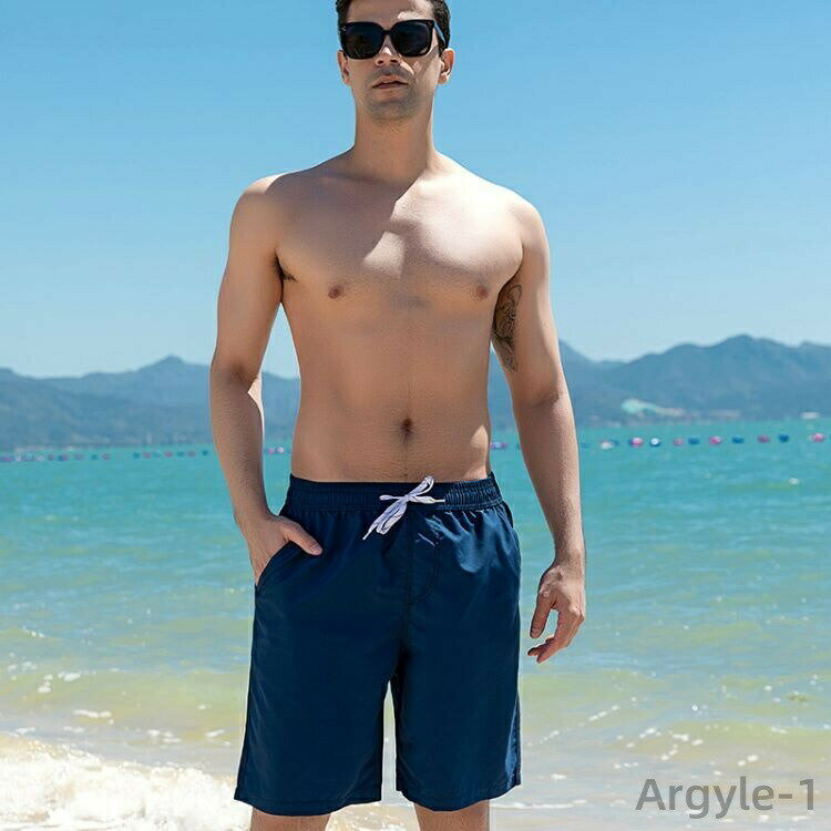 [무료 배송] 해수 바지 바다 팬 남성용 수영복 남성 수영복 남성 수영복 남성 세련된 평상복 하프 팬츠 서핑 팬츠 남성 속건 바지