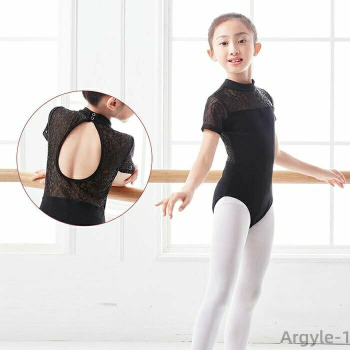 【送料無料】バ おしゃれ 美シルエット 背中 ハイネック ホルターネック 半袖 黒 スカートなし レース コットン 綿 子供 ジュニア