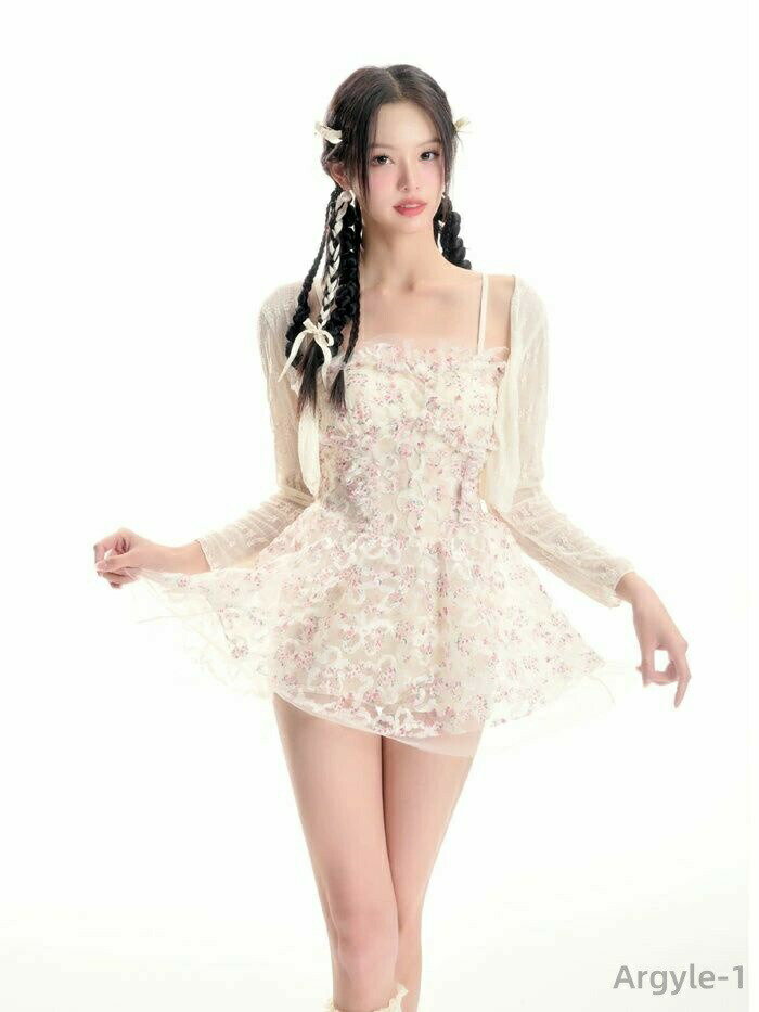 【送料無料】セクシー かわいい 少女 ワンピース ジャンパー着 連体水着日焼け止め付き 温泉ィー水着 練習用 競泳水着 レディース水着