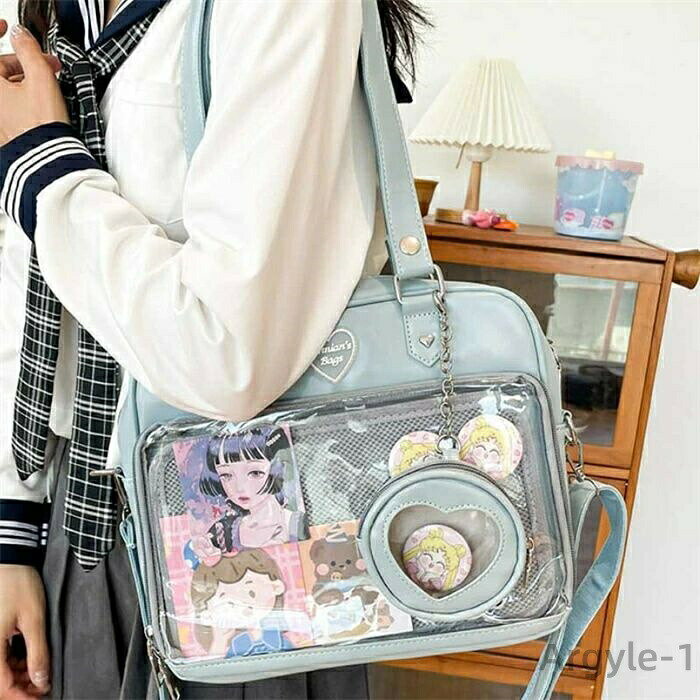 樂天商城 - 【送料無料】小さめ 痛バ 痛ショルダー 推し活 いたば レディース 缶バッチ 推し活バッグ クリア おしゃれ プレゼント ギフト 誕生日 制服 推