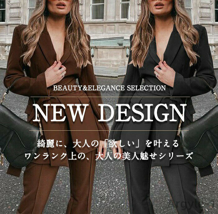 【送料無料】レディース カジュアル きれいめ 大きいサイズ 韓国 パンツスーツ セレモニー オフィス スーツ フォーマル 上下セット 卒園式 入