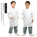 【送料無料】長袖 ドクターコート 子供用白衣 コスプレ 実験用白衣 キッズ ハロウィン 小学校 ホワイト コスチューム キッズドクター 医者 実