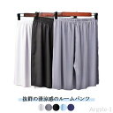 【送料無料】メンズ 大きいサイズ スポーツ ステテコ 接触冷感 ステテコ 部屋着 パジャマ ハーフパンツ 薄手 ルームパンツ 半ズボン 5分丈 す