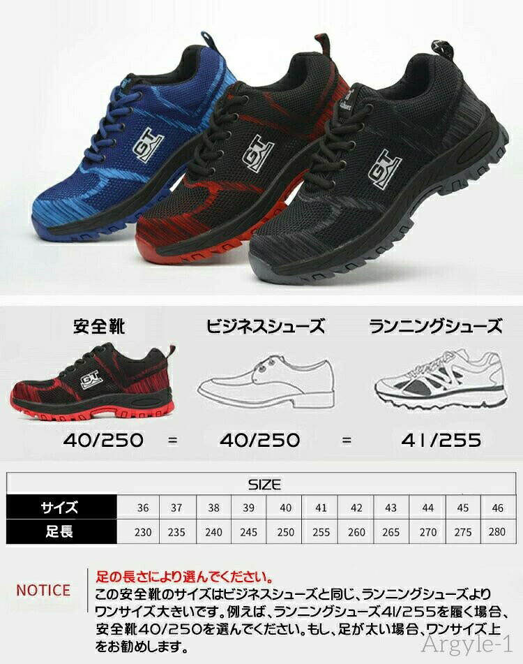【送料無料】安全靴 作業靴 おしゃれ つま先ガード 鋼鉄先芯 防水 踏み抜き防止 シューズ 耐摩耗 作業 メンズ レディース 軽量 疲れにくい 通気 滑らない 3