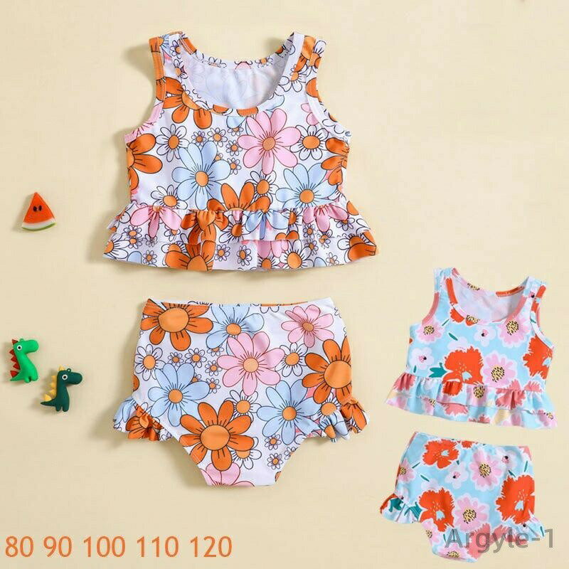 ITEMINFORMATION 商品内容 女の子 セパレート 水着 みずぎ 袖なし 2点セット 水遊び 水着 キッズ 幼児 水着 上下セット 水着 生地 ポリエステル80% 表記サイズ 80 トップス丈27cm バスト50cm ウエスト42...