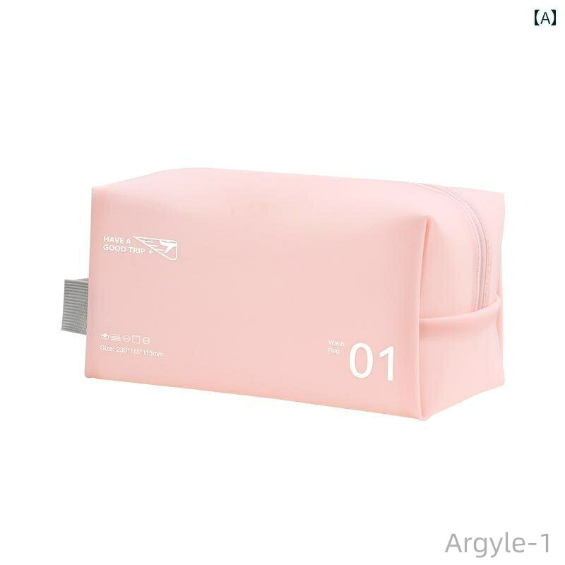 ポーチ 旅行 収納 パッキング メンズ 出張 ポータブル ミニ 防水 化粧品 ホワイト イエロー ピンク argyle-10027321 えーあい サンプル画像2