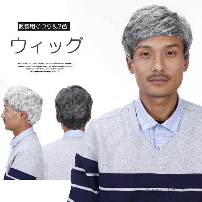 【送料無料】お年寄り 変装 昔ばなし 舞台劇 桃太郎 コスプレ 祖父 お爺ちゃん 3点セット メガネ ひげ かつら リアルで面白いおじいちゃん