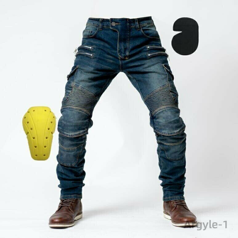 【送料無料】春夏新作 バイク用 ライディングパンツ プロテクター付き デニムパンツ オールシーズン 耐..