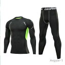 【送料無料】メンズ フィットネス水着 スポーツ ラッシュガード 上下セット 半袖 UVカット 長袖 サーフパンツ ショートパンツ 2点セット ロングパンツ 吸汗...